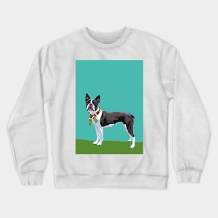 A Boston Terrier Winter Crewneck Sweatshirt